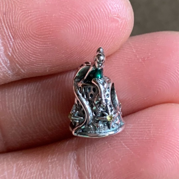 NWOT Disney Tinker Bell Celestial Thimble Charm Sterling Silver 925 - Picture 3 of 9